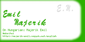 emil majerik business card